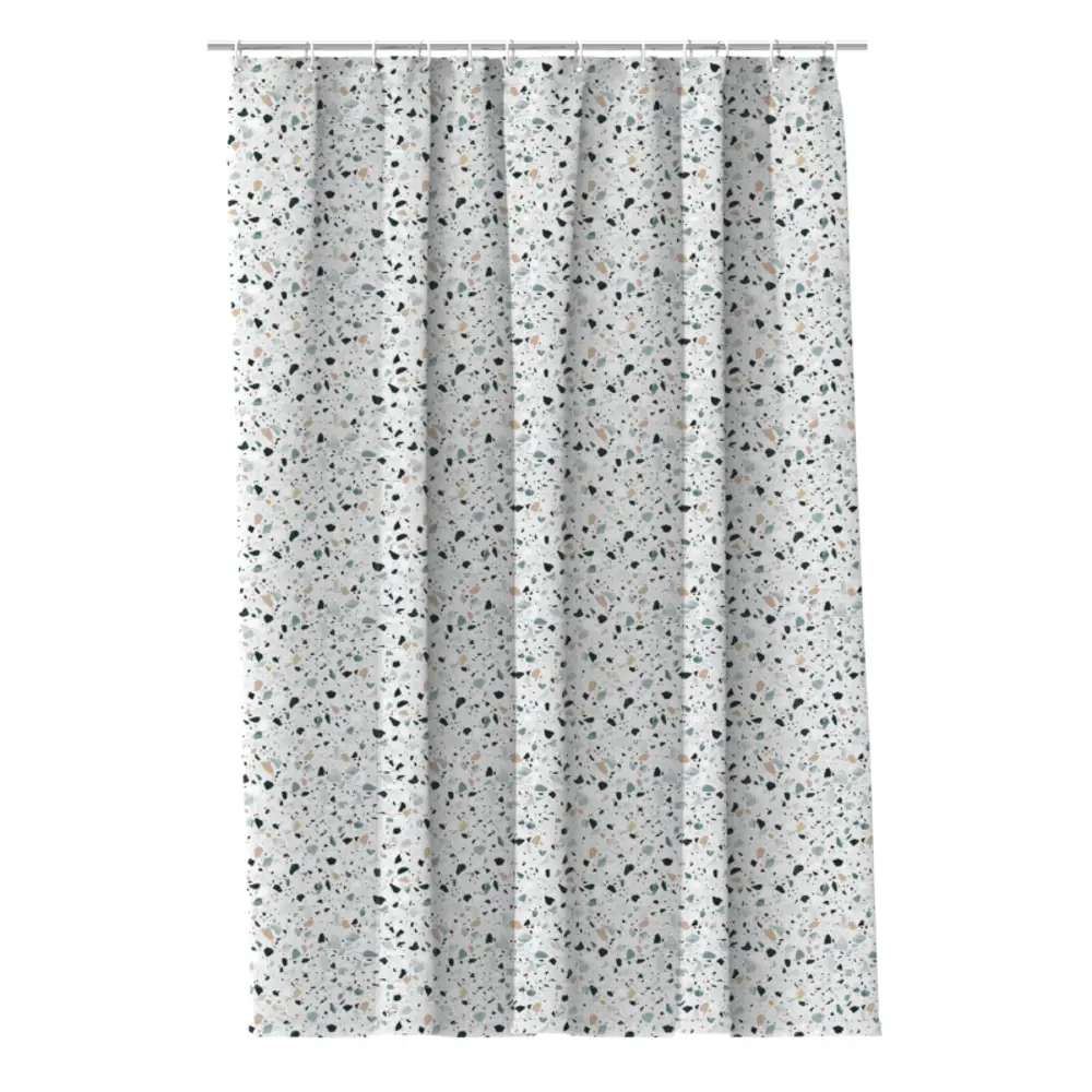 Штора для ванной LEMER Terrazzo - стильная защита от брызг 180x200 см 85200841 STLM-0059764 - Вид №1