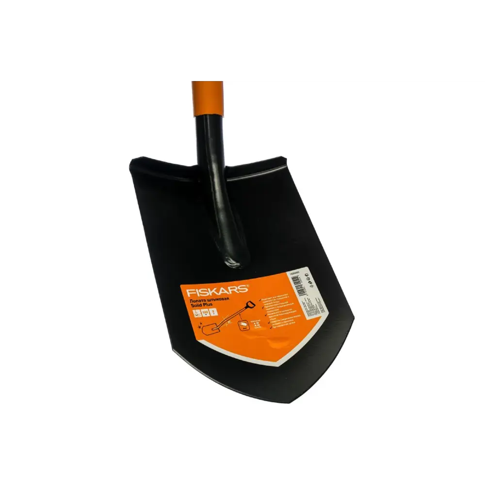 Лопата штыковая Solid Plus 121 см сталь с черенком FISKARS STLM-2069329 - Вид №3