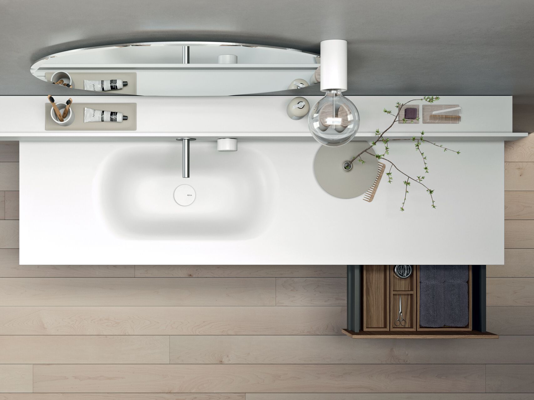 Полка с смесителями для умывальника Rexa уникальный ARCH-00111671 - Вид №7