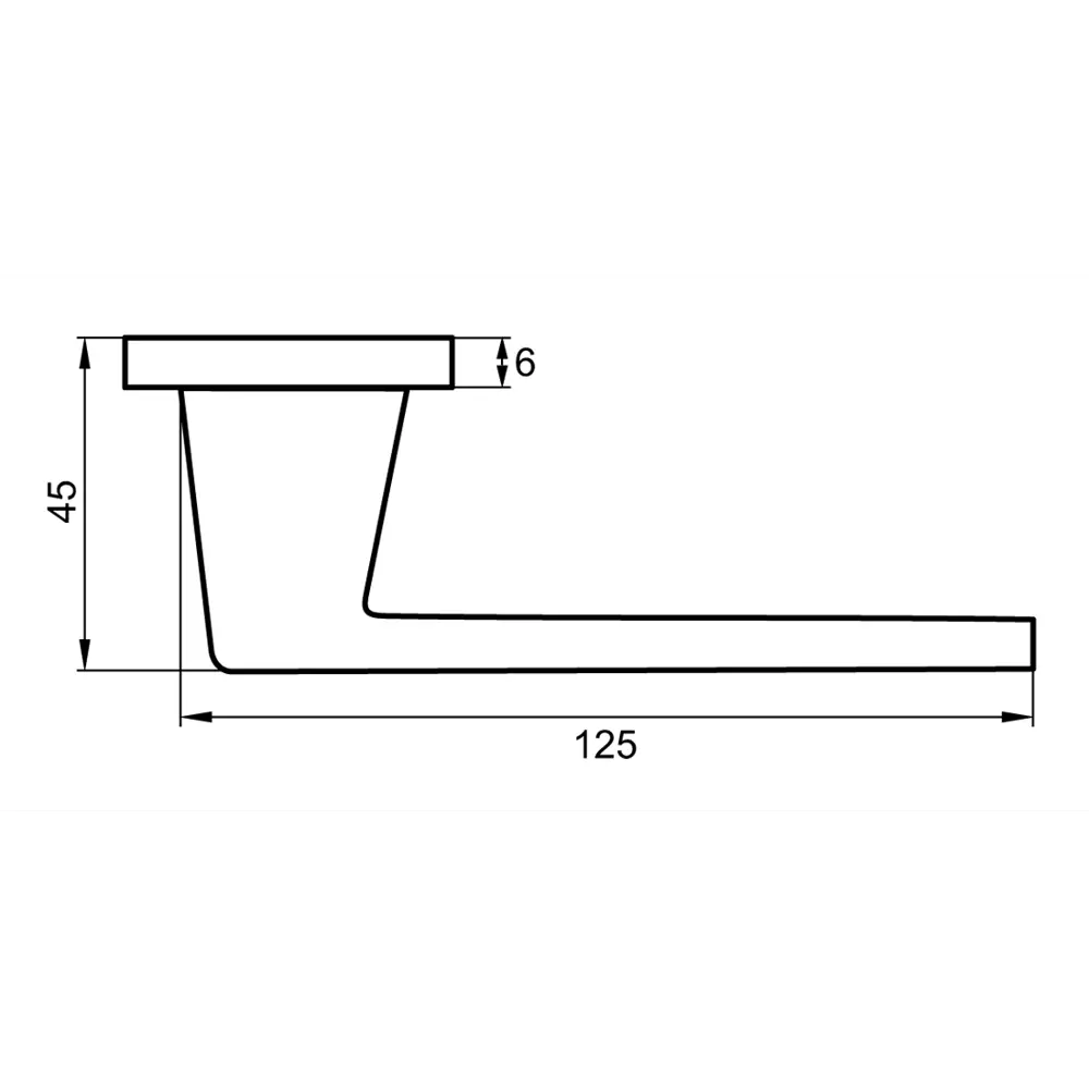 Дверные ручки Puerto Slim Фрапе для межкомнатных дверей в матовом хроме 86523090 STLM-0069614 - Вид №4