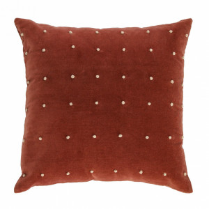 095746 Вельветовый чехол 45 x 45 см бордовый La Forma Aines