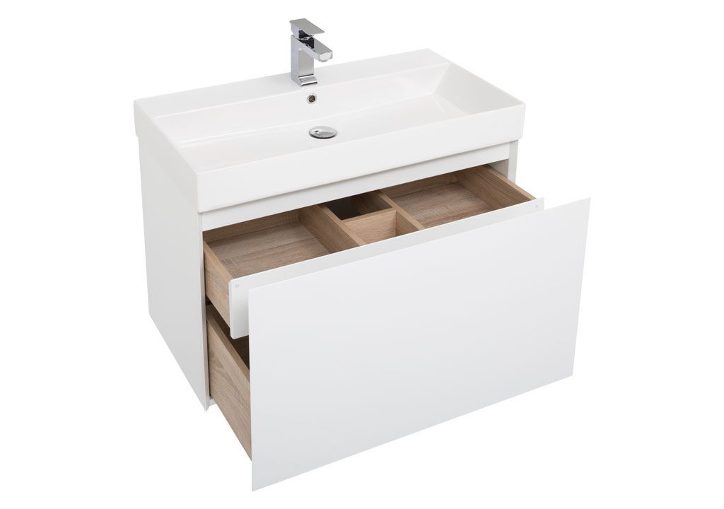 Тумба под раковину Aquanet Йорк 85 белый sun-id-270543 - Вид №3