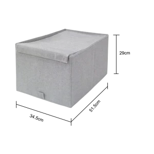 Konsensa — складная коробка для хранения с крышкой, серый 89397847