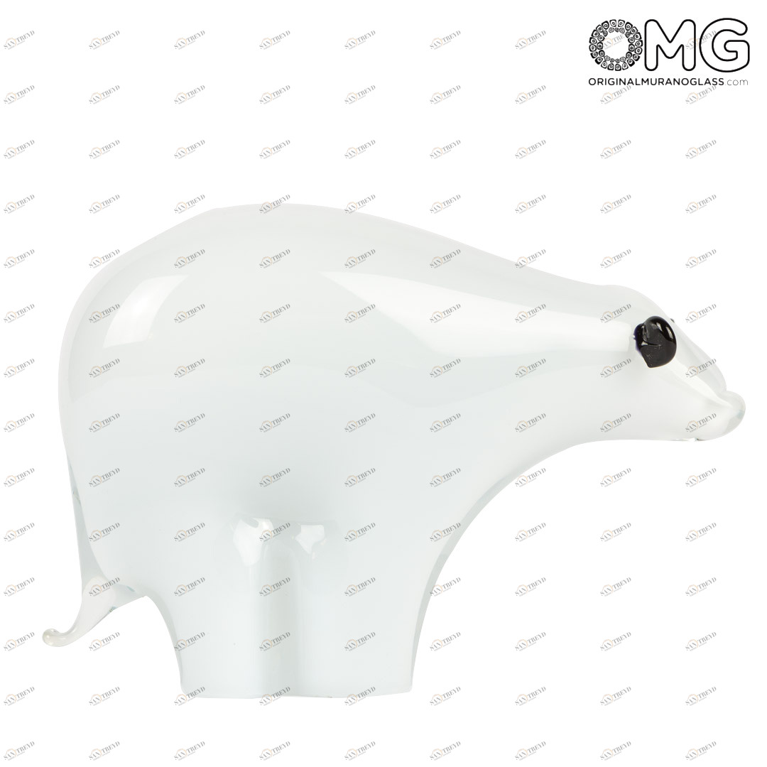 2858 ORIGINALMURANOGLASS Фигурка Полярного Медведя - Original Murano Glass OMG 14 см 