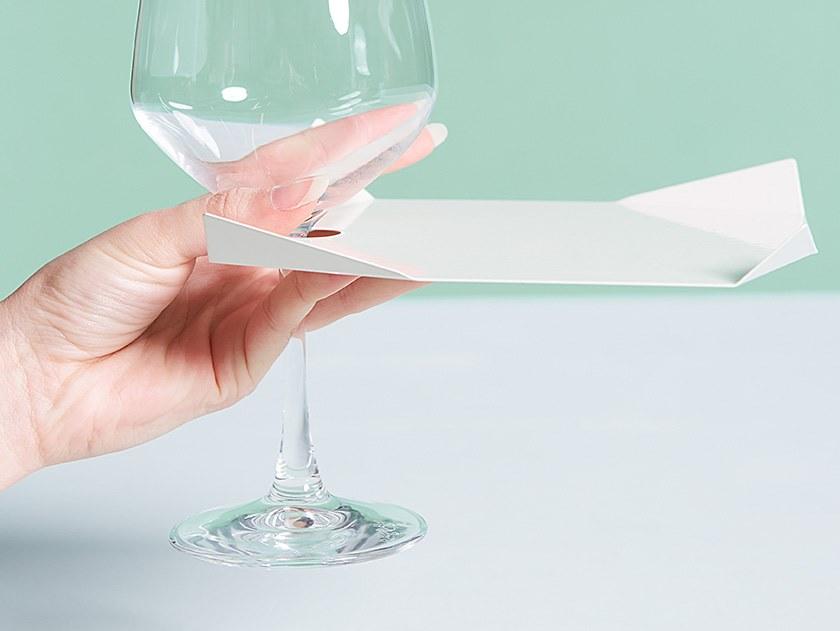 Giacopini Коктейльная тарелка квадратная металлическая Pliè Plie17,17 - Вид №3