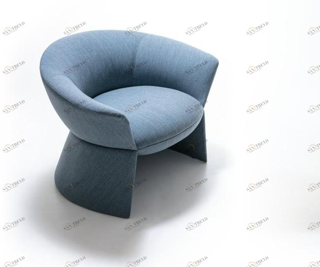 La Cividina Кресло из ткани с обитым основанием Swale sun-id-1369398