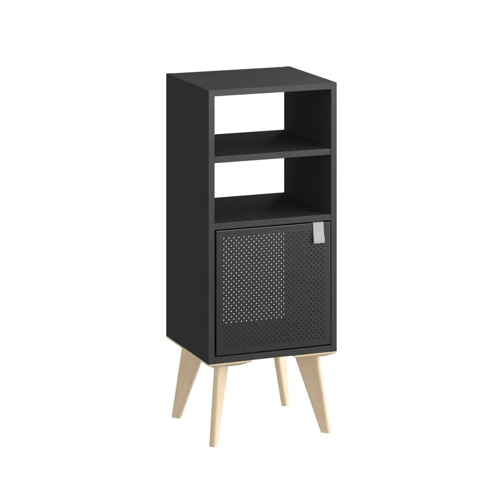 Дверь для стеллажа Spaceo Kub Paris 32x32 см металл цвет черный 82010844 STLM-2097549 - Вид №1