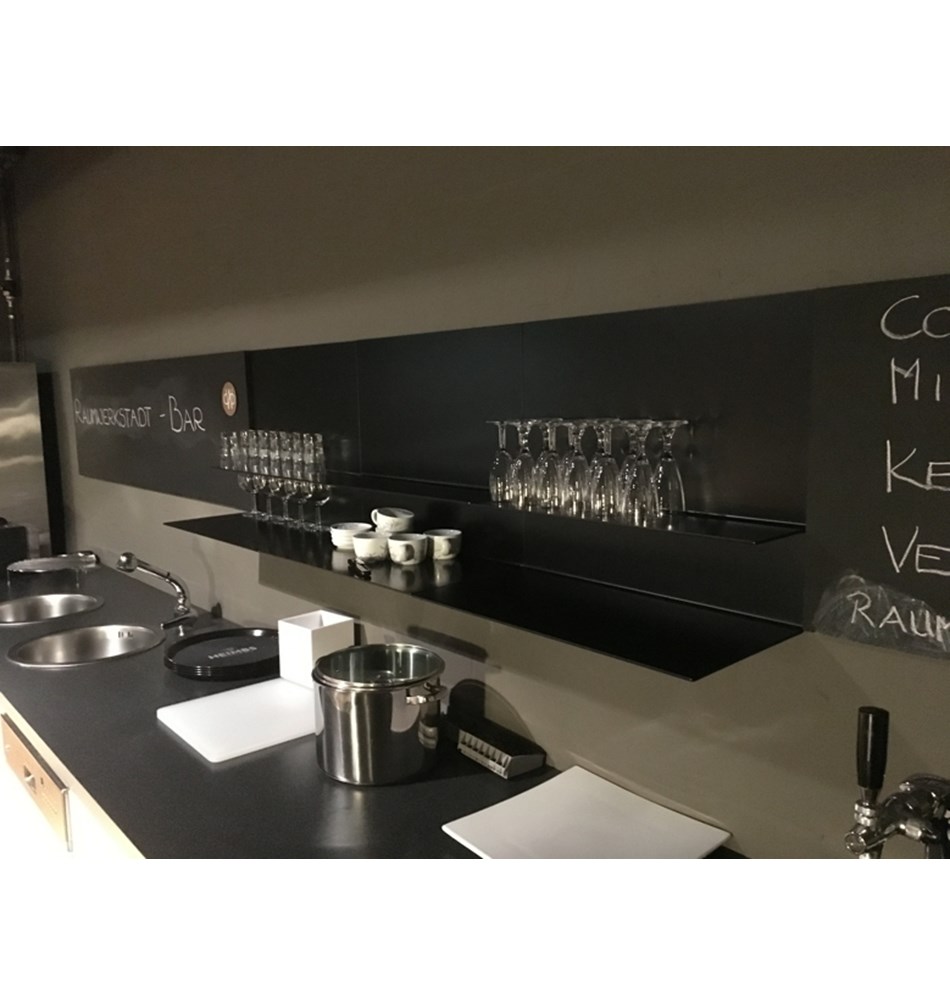 FROST Полка 4024 15x30x100cm » черная Алюминий Черный U4024-B  - Вид №3