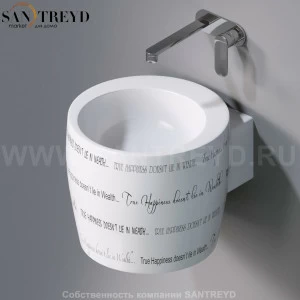 L102T0R0V1.420 Подвесная раковина настенная круглая A. e T. Italia SPOT белая