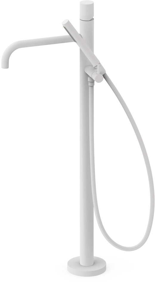 РАБОЧИЙ напольный смеситель с одной ручкой для ванны и душа-26247002BM TRES