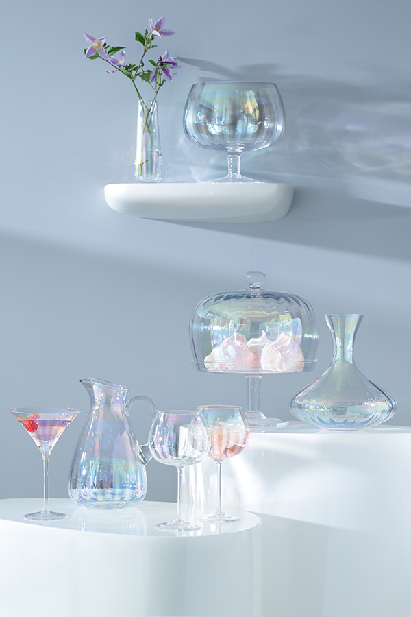 G1400-20-916 Ваза pearl 20 см белый перламутр LSA International  - Вид №3