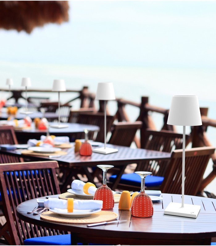 Zafferano POLDINA LD0280B3 TABLE LAMP WHITE светильник декоративный 117148 - Вид №2