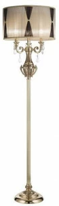 Possoni Illuminazione Торшер из французского золота с кристаллами schoeler и абажуром Windsor 888/p3-sh/p