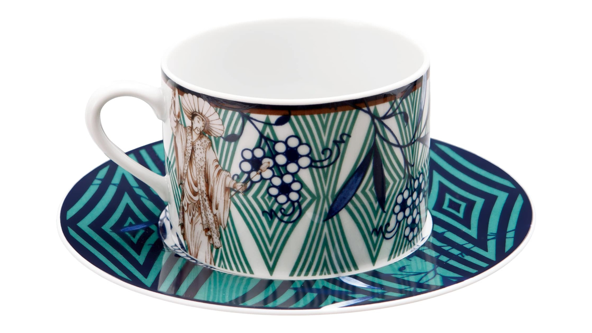 10663830 Meissen Чашка для капучино с блюдцем Meissen "Коллаж. Благородный Китай" 250мл, п/к Фарфор  - Вид №1