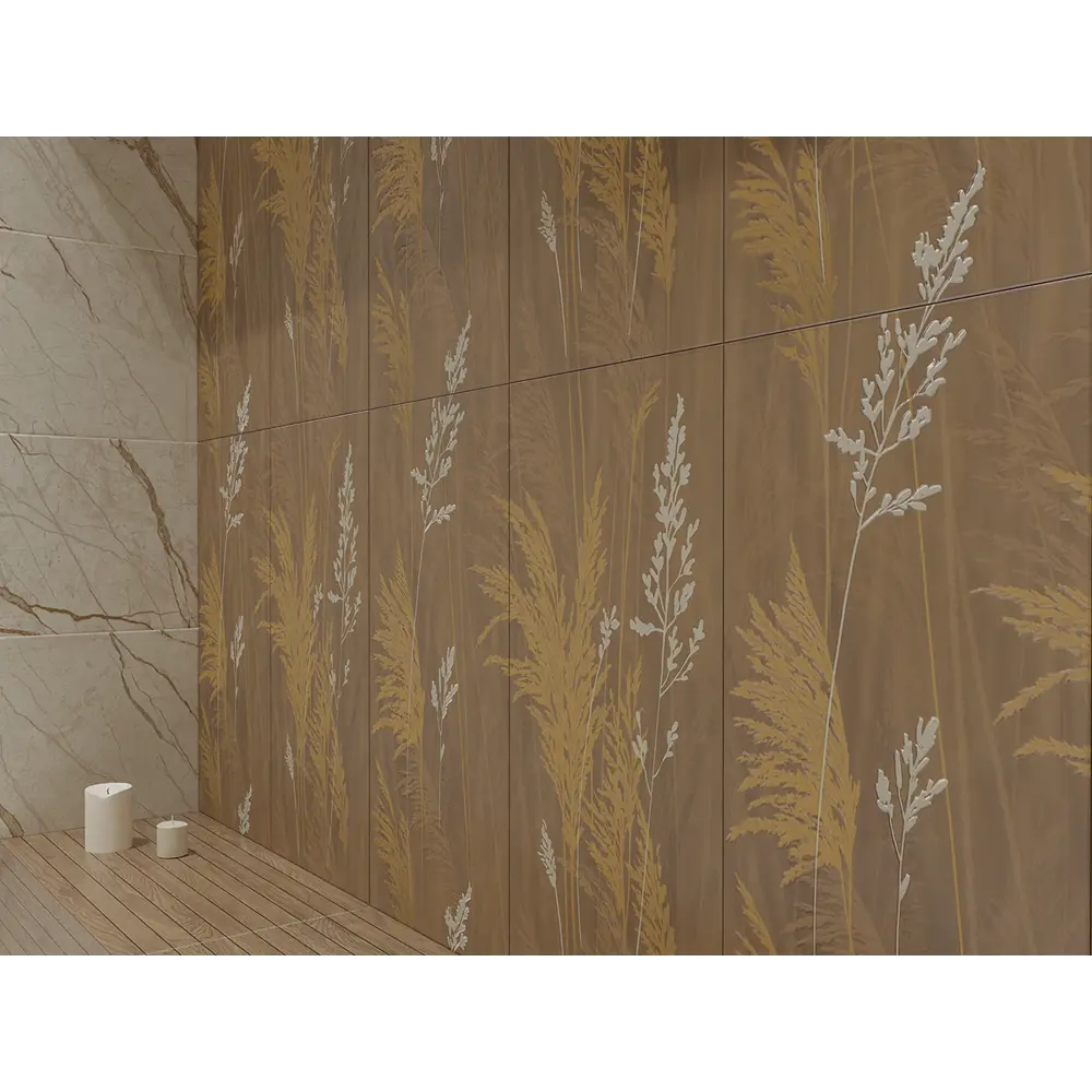 87121373 Декор настенный Azori Forest Pampas 2 31.5x63 см матовый цвет бежевый STLM-0948921  - Вид №6