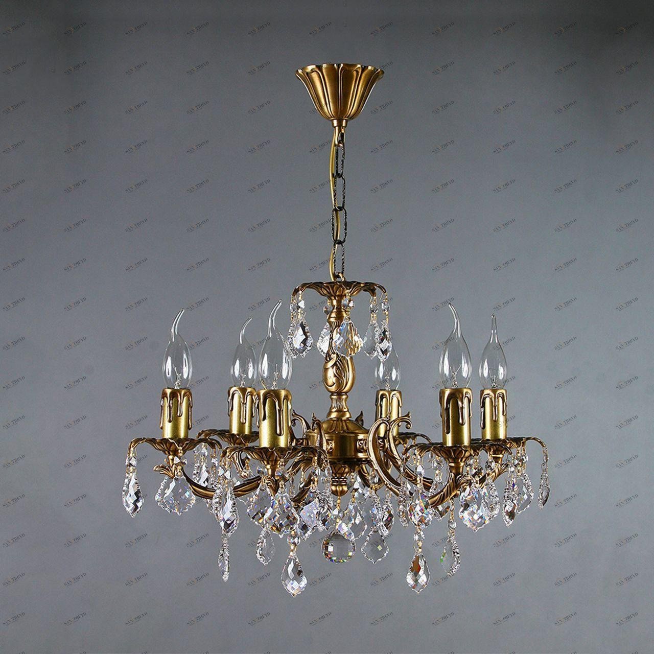 Подвесная люстра Ambiente Benisa 2226/6 AB New Leaf AMBIENTE ДИЗАЙНЕРСКИЕ, BENISA 181582 Бронза 