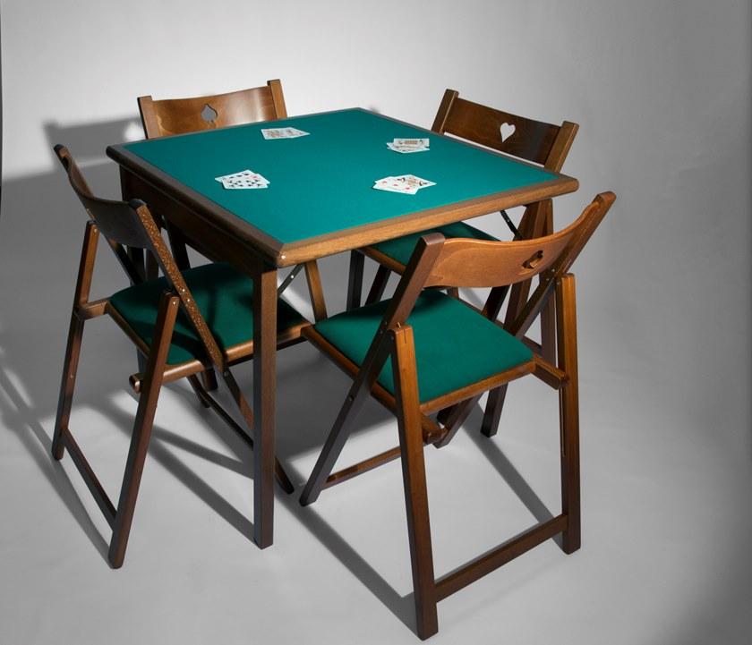 KARN Квадратный игровой стол из массива дерева Karn design - gioco 713 - Вид №3