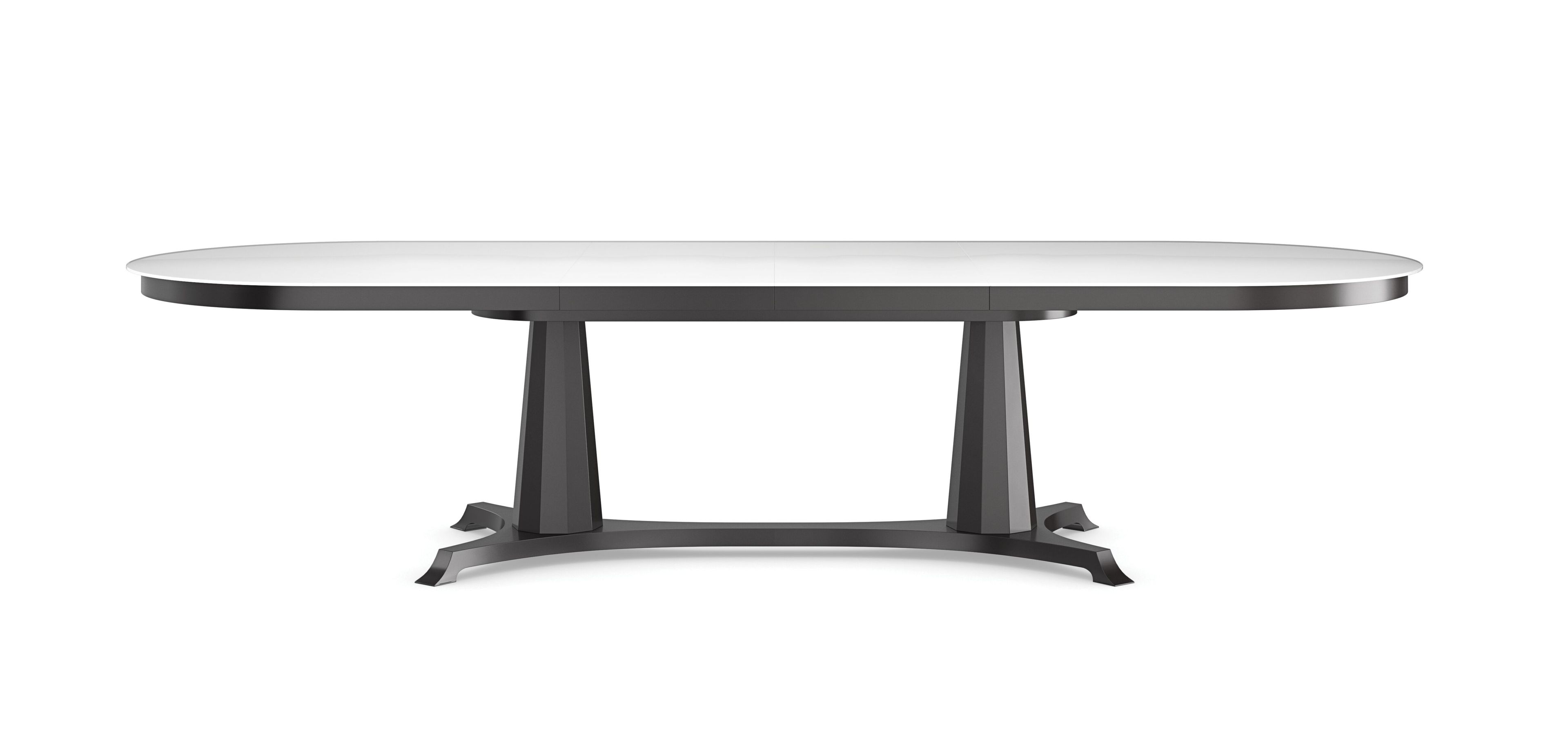 Выдвижной овальный стол из закаленного стекла Caracole BORDEAUX ARCH-00119702 - Вид №7