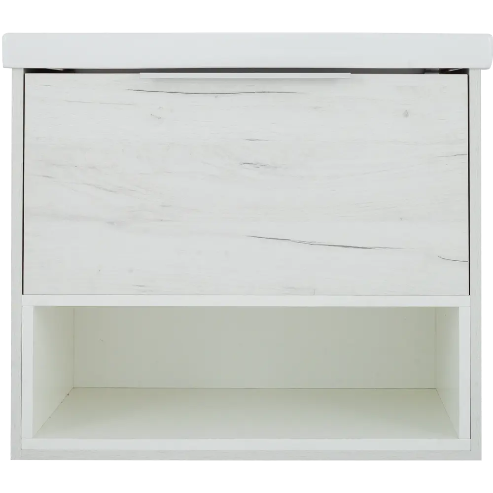 Тумба под раковину подвесная «Дана» 70 см цвет серый SANFLOR STLM-2151040