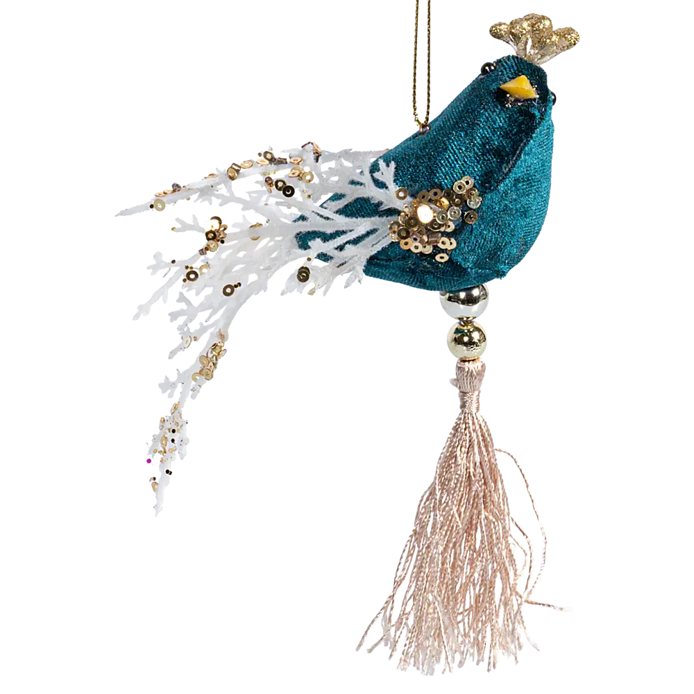 89368982 Украшение декоративное подвесное Птичка 16x16 см зеленый STLM-1420254 Santreyd  - Вид №2