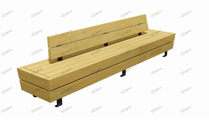 Euroform W Деревянная скамейка со спинкой  1700, 1705, 1710 