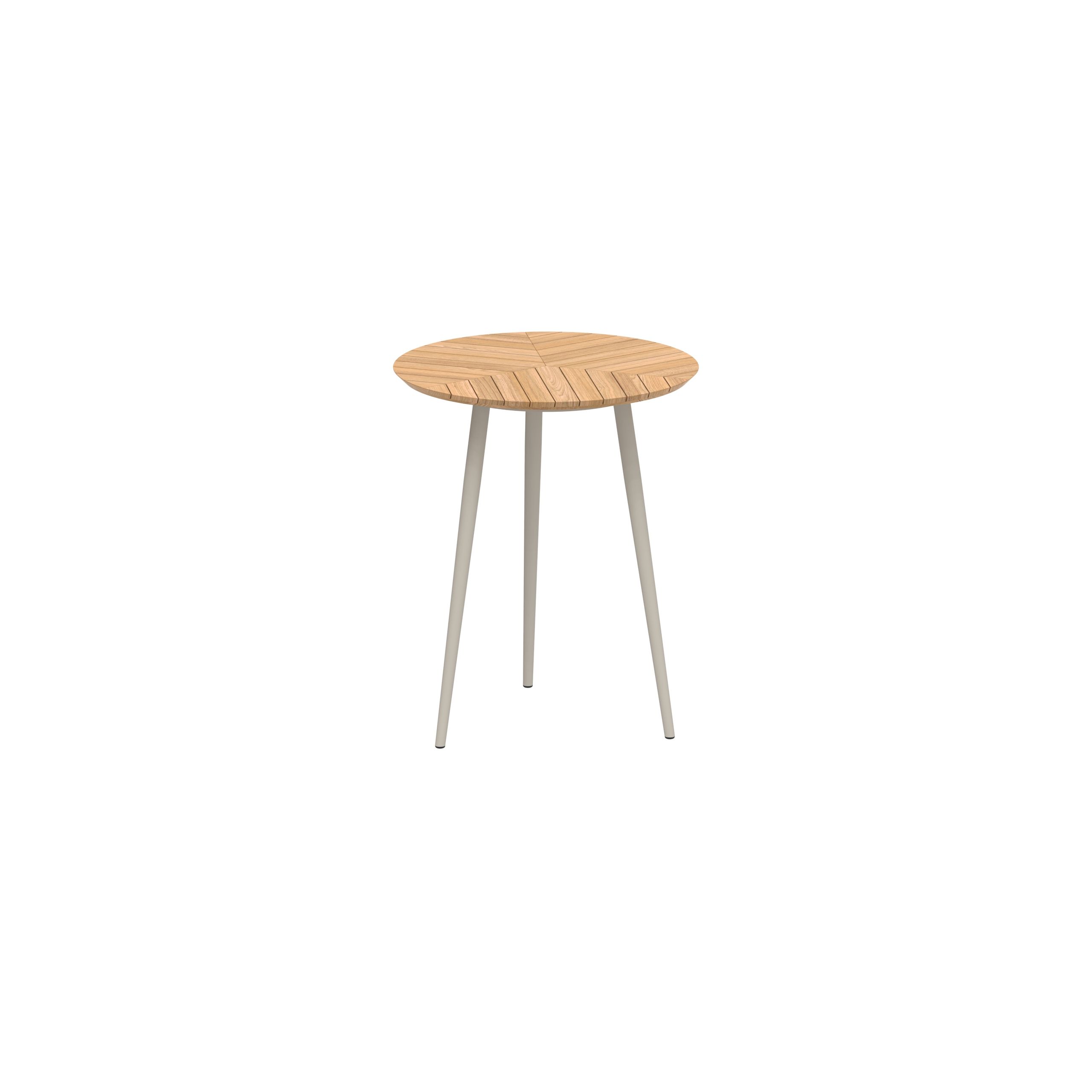 Высокий круглый стол из тикового дерева Royal Botania Styletto ARCH-00139949 - Вид №2