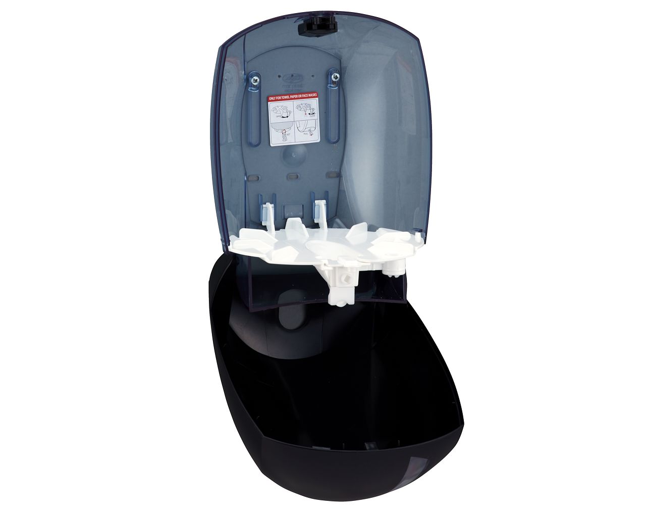 BJC702 CENTER PULL держатель для рулонов туалетной бумаги или полотенец, АБС-пластик, черный Merida  - Вид №3