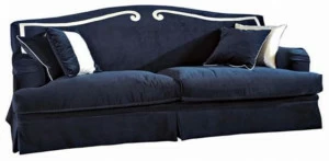 SOFTHOUSE Мягкий диван из ткани с вышивкой на спинке