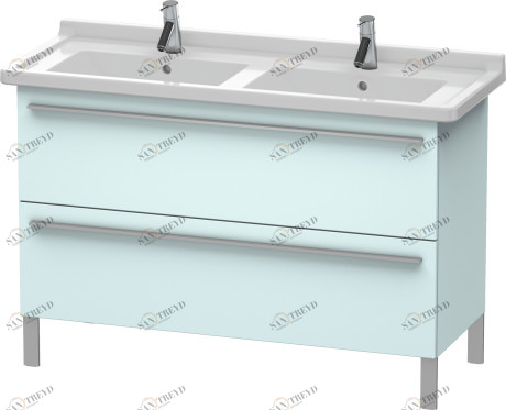 XL653800909 X-Large Тумбочка напольная Светло-голубой матовый декор Duravit