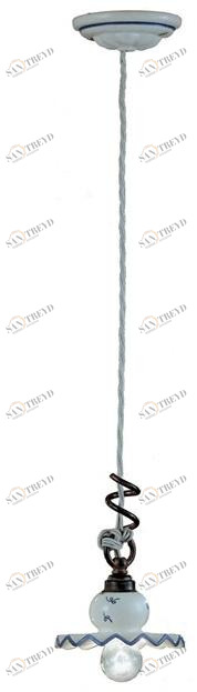 FERROLUCE Подвесной светильник из керамики и металла Roma C405