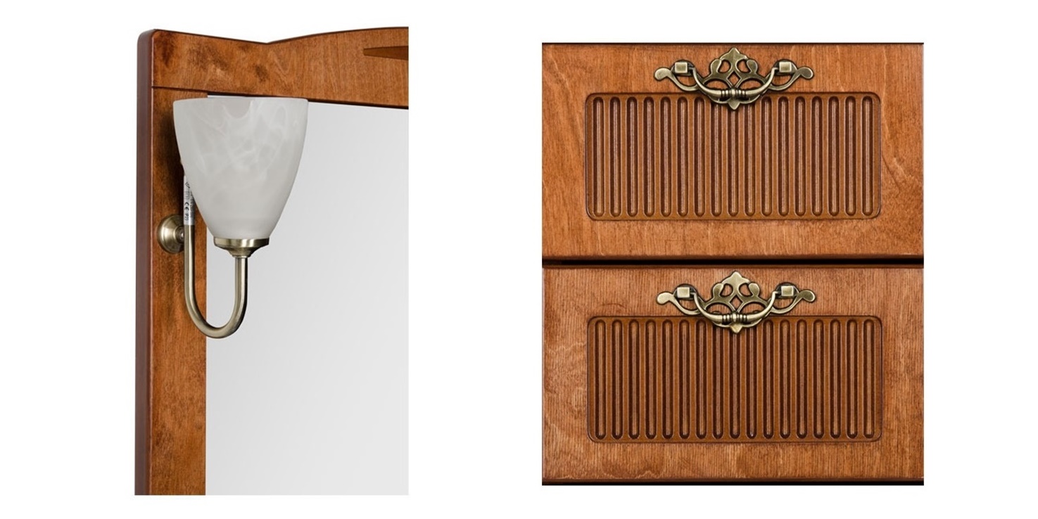 Комплект мебели Aquanet Луис 90 R темный орех 00169333 - Вид №6