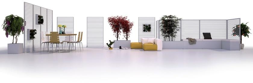 UNOSIDER Алюминиевая вертикальная зеленая решетка Shape sun-id-1468810 - Вид №1