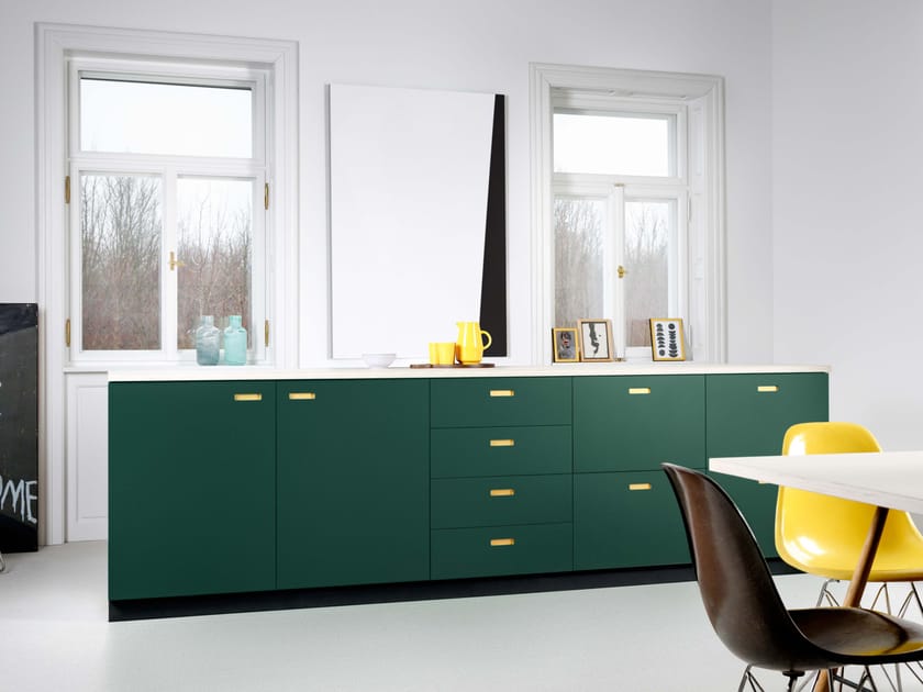 Линейная секционная кухня из линолеума Neuvermoebelt КУХОННЫЕ СИСТЕМЫ SMART LINE ARCH-00105605