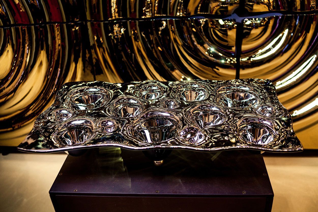 Стеклянные центральные элементы PlusObject LIQUID METAL ARCH-00021456 - Вид №2