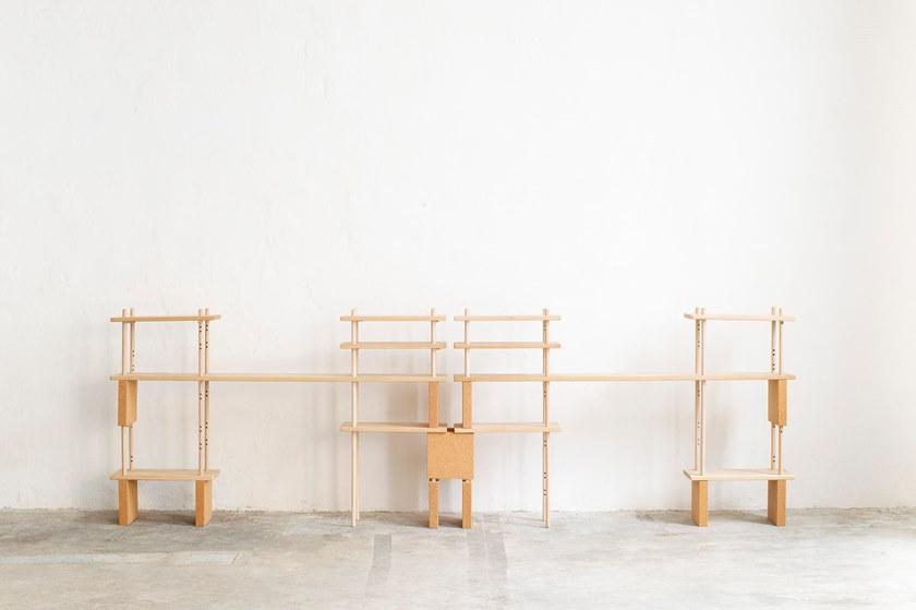 smarin Модульная модульная открытая полка из дерева sun-id-1442905 - Вид №9