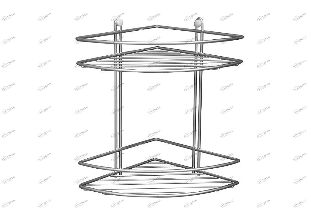 Полочка Aquanet 3259 (20 см, двойная, угловая) П3259