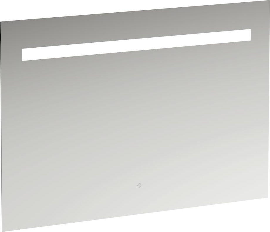 H4476629501441 Зеркало, 1000 мм, с встроенной горизонтальной LED подсветкой, один сенсорный выключатель (вкл/выкл/затемнение), алюминиевый каркас, 4000 K, IP44 LAUFEN PRO