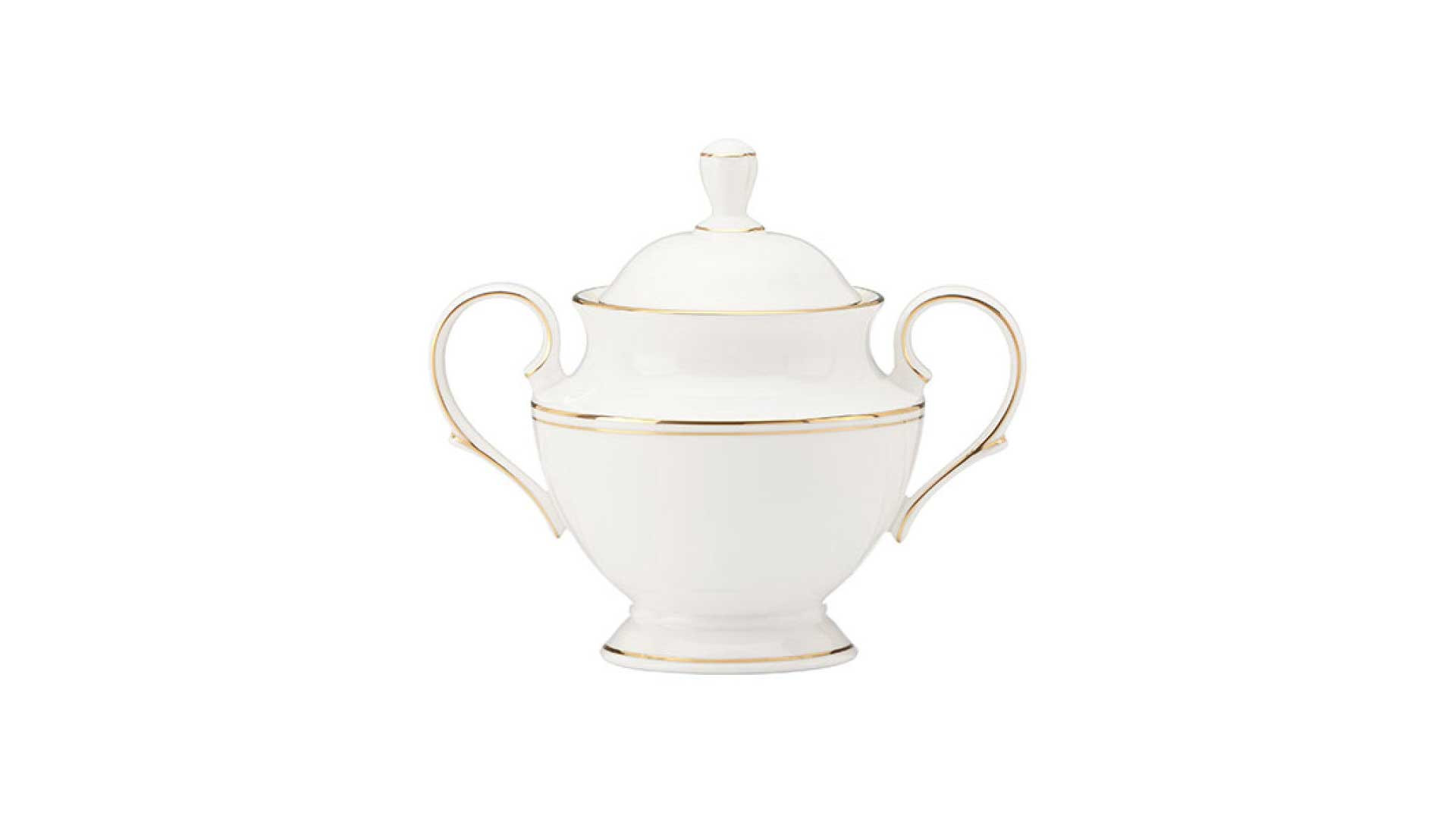 10667295 Lenox Сервиз чайный Lenox "Федеральный, золотой кант" на 6 персон 14 предметов Фарфор костяной  - Вид №1