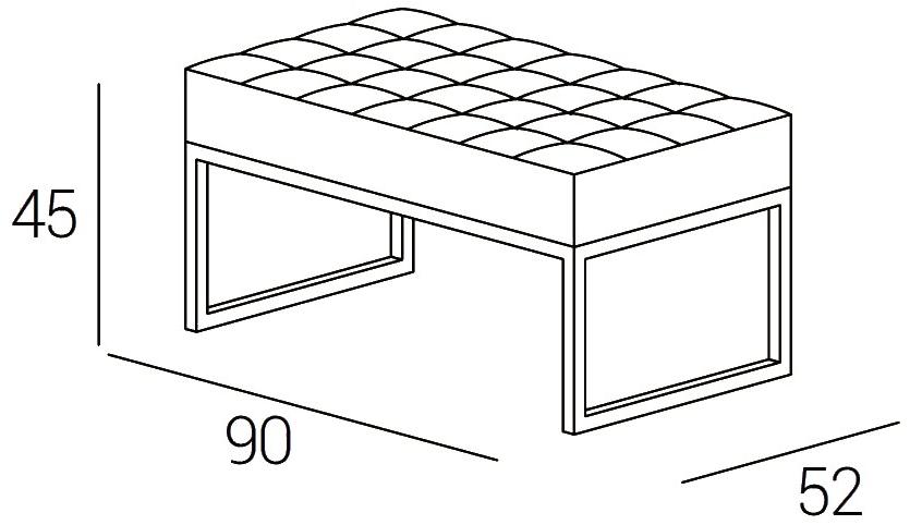Dall'Agnese Мягкая кожаная скамейка sun-id-1406911 - Вид №4