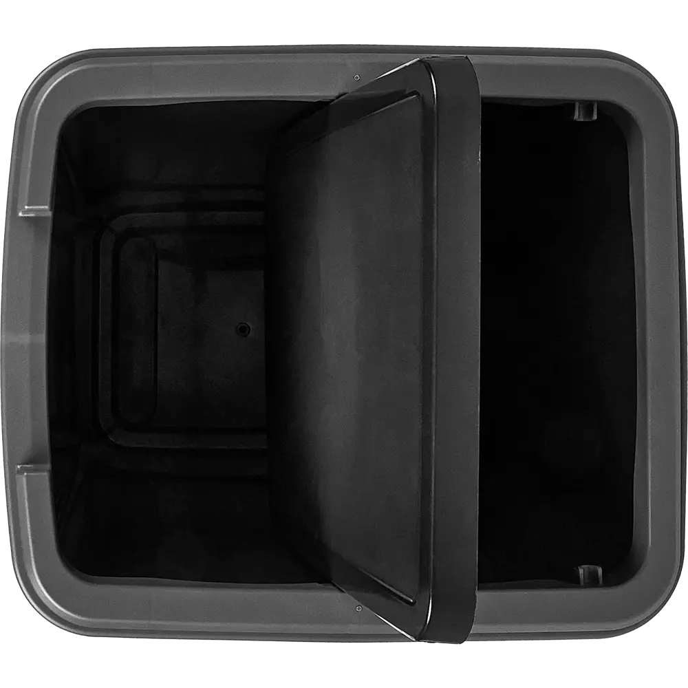 Бак для мусора Delinia с откидной крышкой 50 л полипропилен цвет черный STLM-2013143 - Вид №4