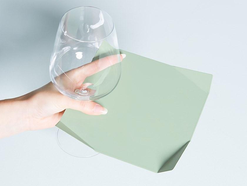 Giacopini Коктейльная тарелка квадратная металлическая Pliè Plie17,17 - Вид №6