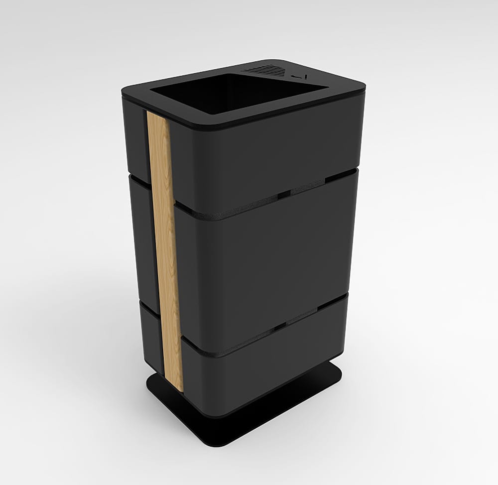 Наружная стальная стойка для мусора с пепельницей CITYSì Ash ARCH-00064415 - Вид №2