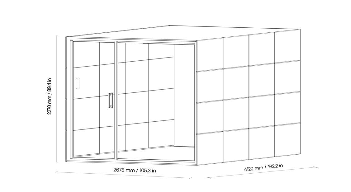 Многосторонняя акустическая офисная кабина со встроенным освещением SilentLab GEN4 ARCH-00124541 - Вид №4