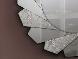 109209 Зеркало Ø100 см серебристое Schuller Flavia