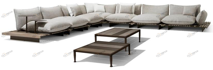 Giorgetti Модульный угловой садовый диван Apsara sun-id-1375759