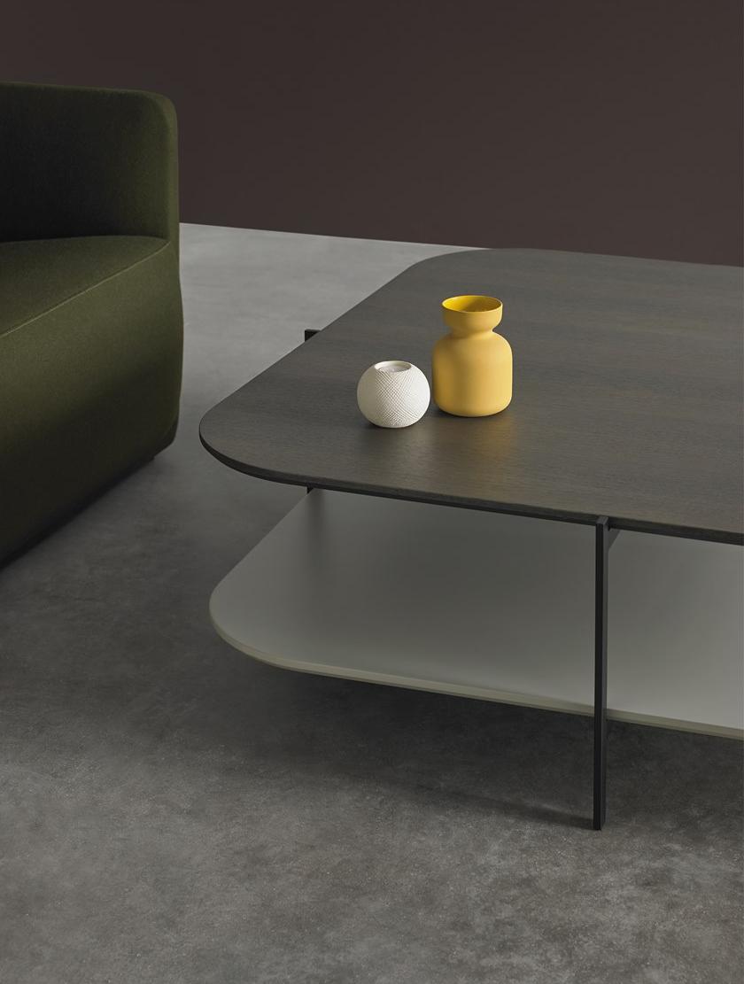 Kendo Mobiliario Низкий прямоугольный журнальный столик с журнальной полкой Exo sun-id-1361563 - Вид №5