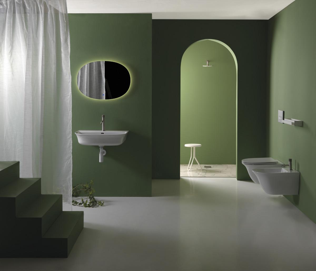 FLLAVBW8017 Подвесная раковина настенная GSG CERAMIC Flut - Вид №1