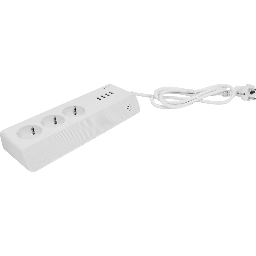 Сетевой фильтр Sibling Powerswitch-PS3U 3 розетки с заземлением 2x0.75 мм 4 USB 1.2 м 2200 Вт цвет белый STLM-2073079
