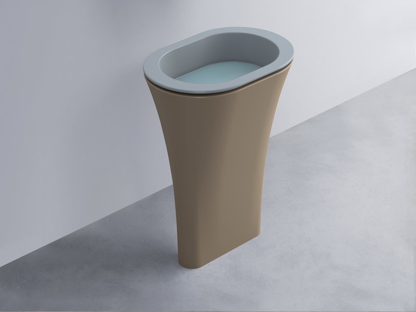 AMLA65-BR+AMPILO-PL+AMCOLO-AN Раковина Amedeo Ovale отдельностоящая cielo Enjoy + Amedeo Ceramica Cielo