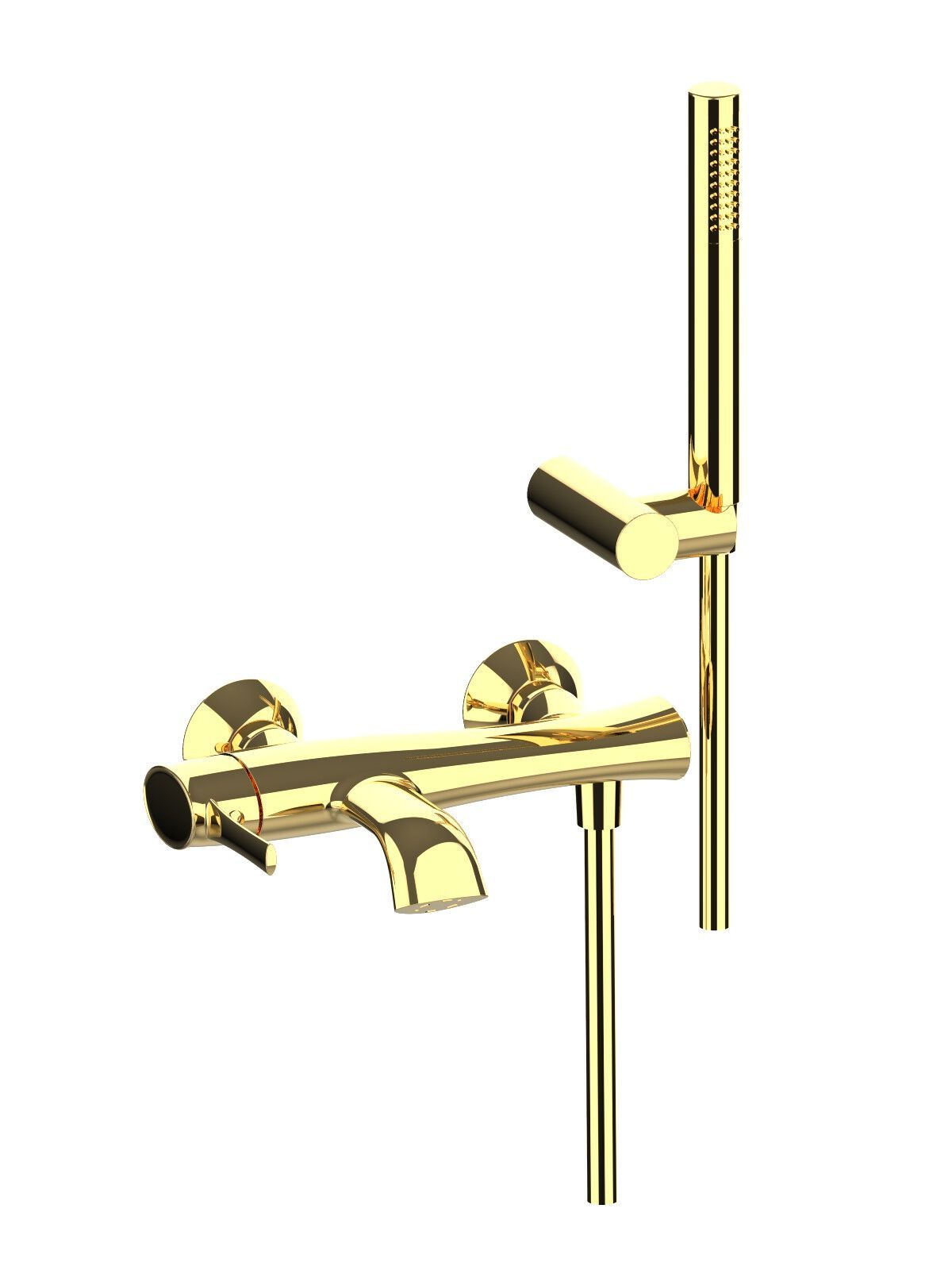 Внешний настенный смеситель для ванны с ручным душем Rubinetterie Frattini Delizia ARCH-00044558 - Вид №8